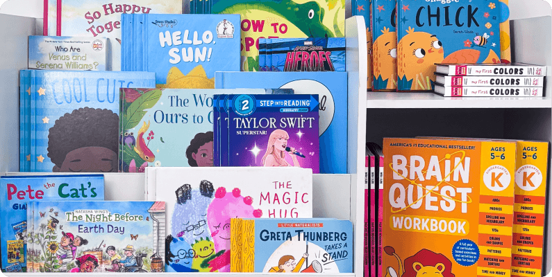 Wholesale books displayed