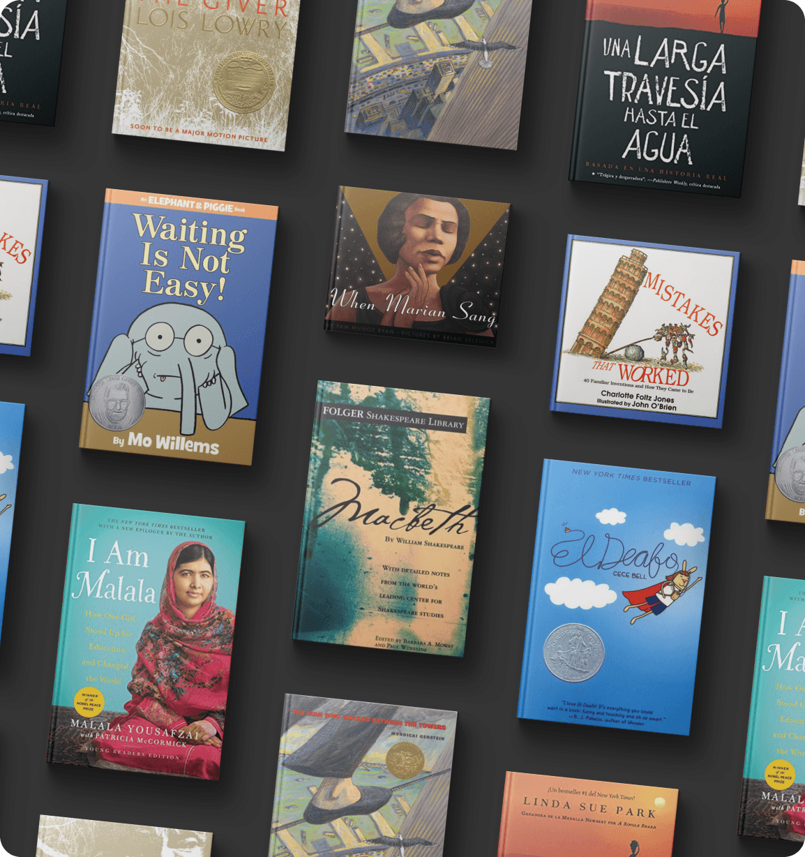 Collage of popular education books