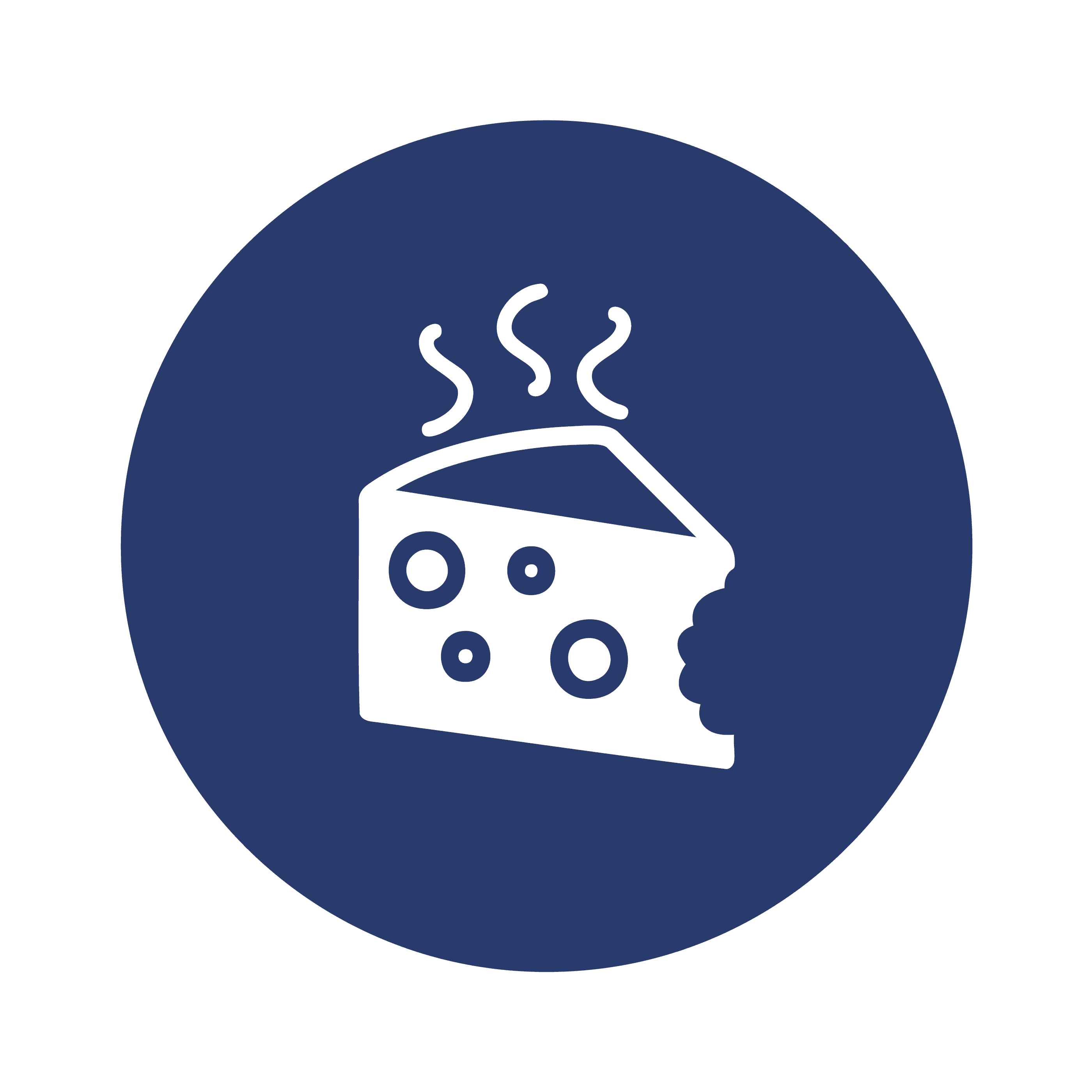 "We Eat the Stinky Cheese" company Core Value icon